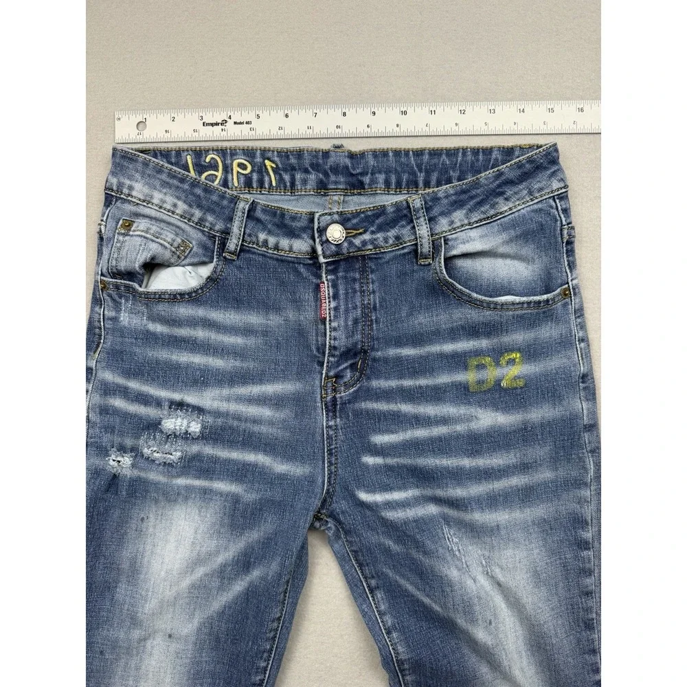 Dsquared2 Jeans 50 Mens Distressed Made In Italy Designer Denim
